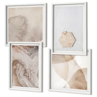 Set tablouri gata de agățat cu design abstract inspirat din natură