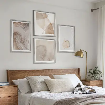 Set tablouri gata de agățat cu design abstract inspirat din natură