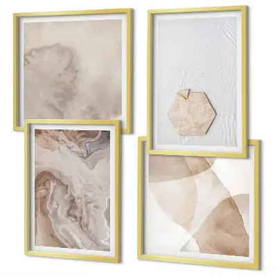 Set tablouri gata de agățat cu design abstract inspirat din natură