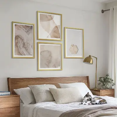 Set tablouri gata de agățat cu design abstract inspirat din natură