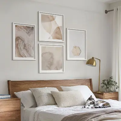 Set tablouri gata de agățat cu design abstract inspirat din natură