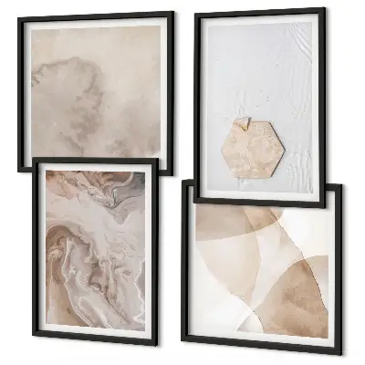 Set tablouri gata de agățat cu design abstract inspirat din natură