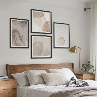 Set tablouri gata de agățat cu design abstract inspirat din natură