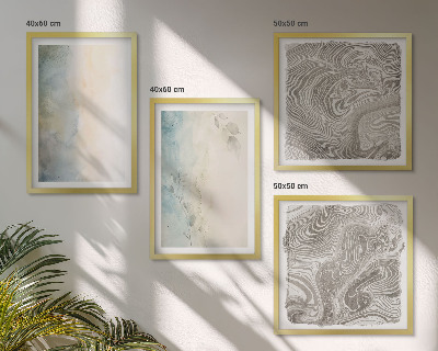 Set tablouri gata de agățat Cartoane delicate pentru acuarelă