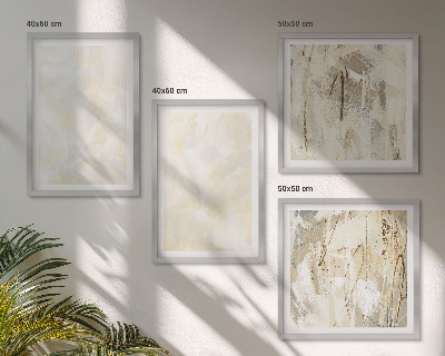 Set tablouri gata de agățat Design de vopsea cu textură strălucitoare