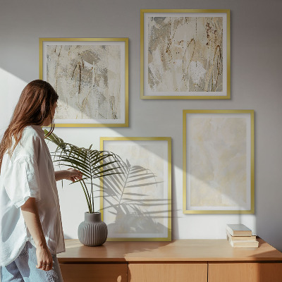 Set tablouri gata de agățat Design de vopsea cu textură strălucitoare