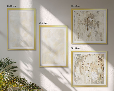 Set tablouri gata de agățat Design de vopsea cu textură strălucitoare