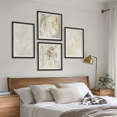 Set tablouri gata de agățat Design de vopsea cu textură strălucitoare