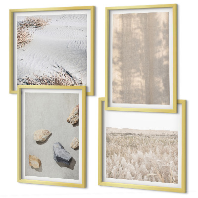 Set tablouri gata de agățat Texturi naturale boho
