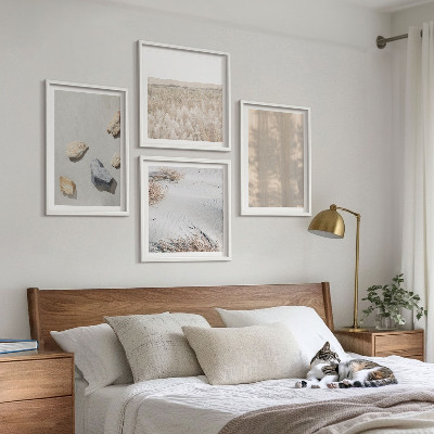 Set tablouri gata de agățat Texturi naturale boho