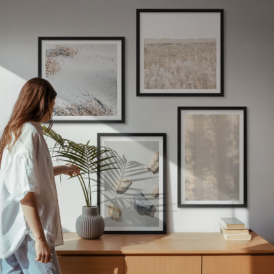 Set tablouri gata de agățat Texturi naturale boho