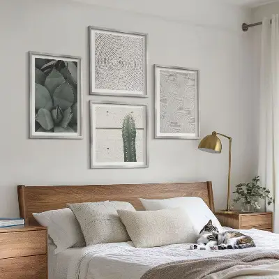 Set de tablouri decorative cu texturi tropicale de vară gata de agățat