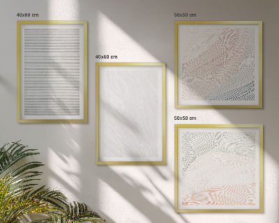 Set tablouri gata de agățat Structuri luminoase, modele de nisip