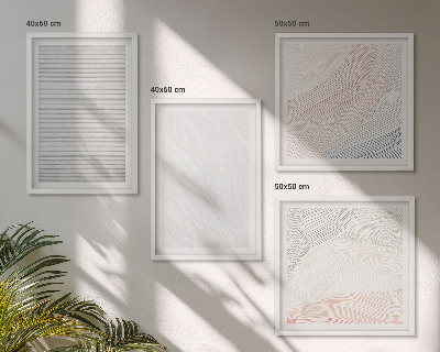 Set tablouri gata de agățat Structuri luminoase, modele de nisip