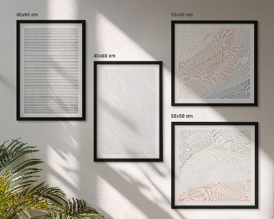 Set tablouri gata de agățat Structuri luminoase, modele de nisip