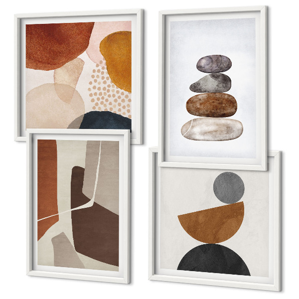 Set tablouri gata de agățat Decorațiuni de pictură abstractă