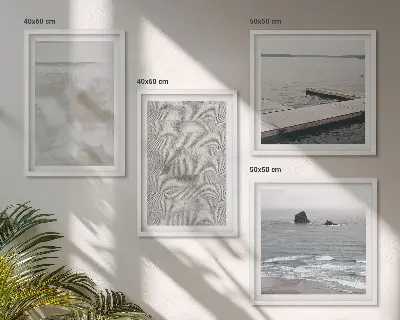 Compoziție de tablouri pentru perete cu design abstract modern în texturi