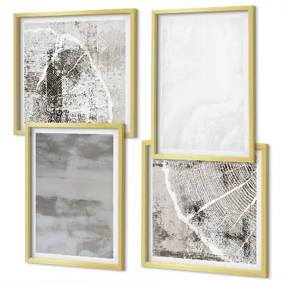 Set de tablouri cu forme moderne abstracte gata de agățat