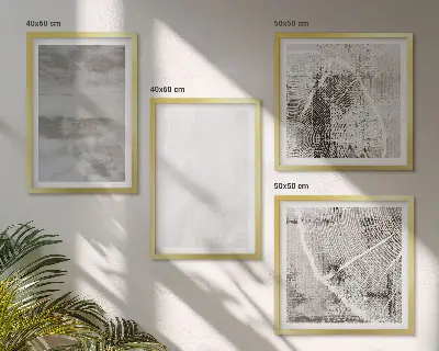 Set de tablouri cu forme moderne abstracte gata de agățat
