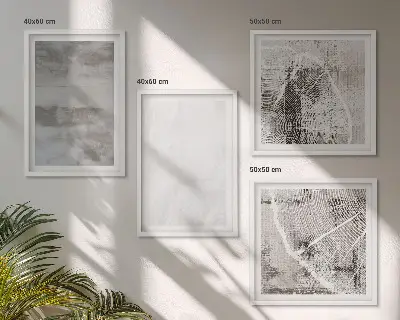 Set de tablouri cu forme moderne abstracte gata de agățat