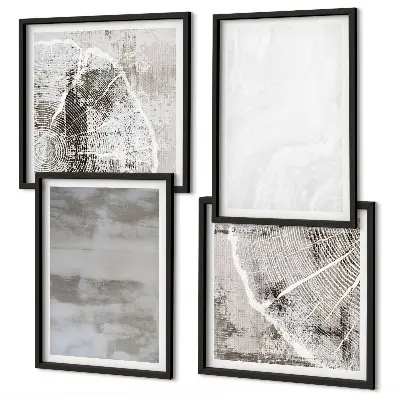Set de tablouri cu forme moderne abstracte gata de agățat