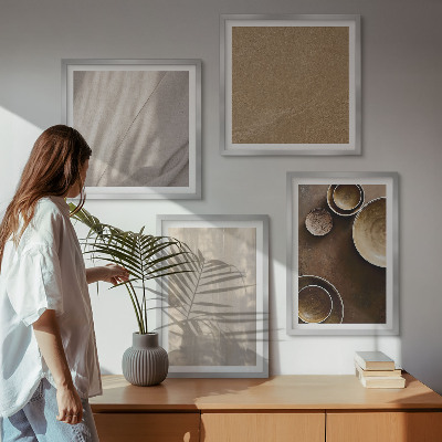 Set tablouri gata de agățat Structuri texturi minimalism