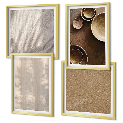 Set tablouri gata de agățat Structuri texturi minimalism