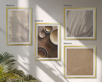 Set tablouri gata de agățat Structuri texturi minimalism