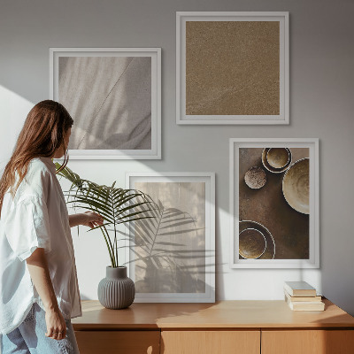 Set tablouri gata de agățat Structuri texturi minimalism