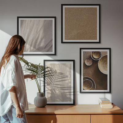 Set tablouri gata de agățat Structuri texturi minimalism