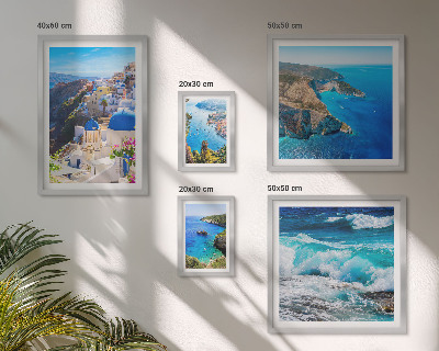 Decorațiune de perete set tablouri Peisajul Mării Egee