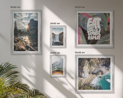 Decorațiune de perete set tablouri Peisaje cu cascade de munte