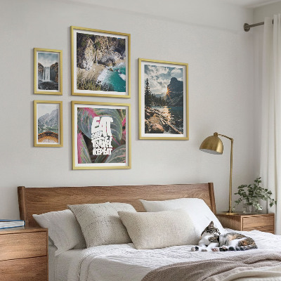 Decorațiune de perete set tablouri Peisaje cu cascade de munte