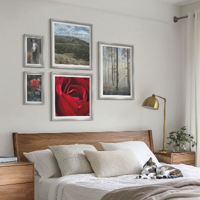 Decorațiune de perete set tablouri Flori naturale în diferite stiluri