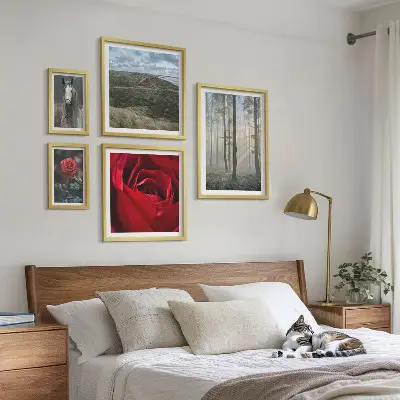 Set tablouri decorative de perete cu motive florale naturale în diferite stiluri