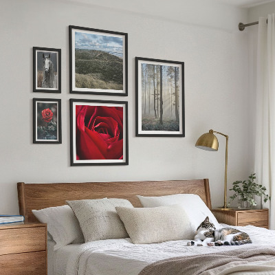 Decorațiune de perete set tablouri Flori naturale în diferite stiluri