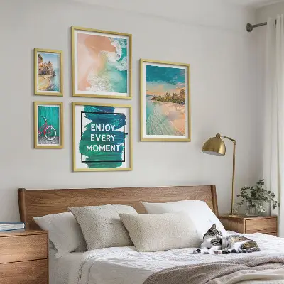 Atmosferă de vacanță tablou poliptic înrămat
