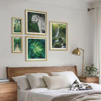 Peisaje naturale tropicale tablou poliptic înrămat