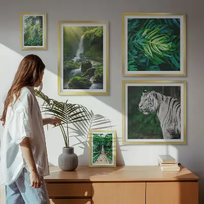 Peisaje naturale tropicale tablou poliptic înrămat