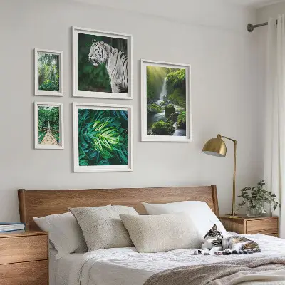 Peisaje naturale tropicale tablou poliptic înrămat