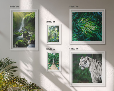 Polyptic înrămat Peisaje naturale tropicale
