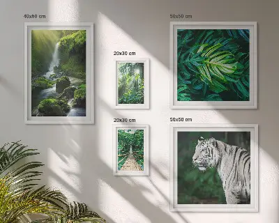 Peisaje naturale tropicale tablou poliptic înrămat