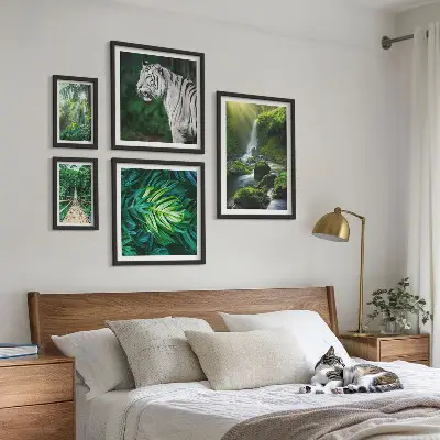 Peisaje naturale tropicale tablou poliptic înrămat