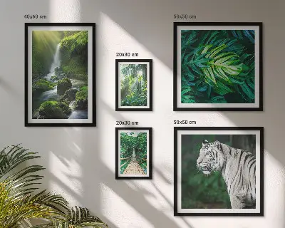 Peisaje naturale tropicale tablou poliptic înrămat