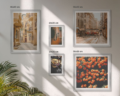 Decorațiune de perete set tablouri Străzi fermecătoare ale aromelor