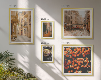 Decorațiune de perete set tablouri Străzi fermecătoare ale aromelor