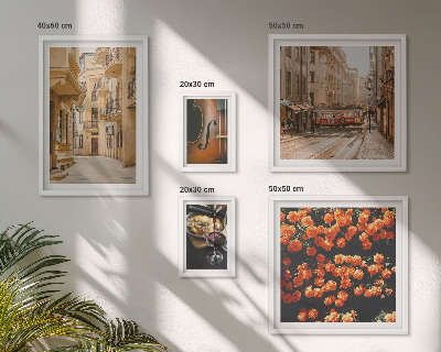 Decorațiune de perete set tablouri Străzi fermecătoare ale aromelor