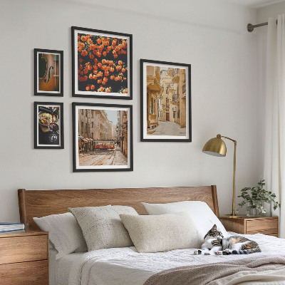 Decorațiune de perete set tablouri Străzi fermecătoare ale aromelor