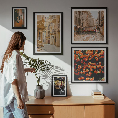 Decorațiune de perete set tablouri Străzi fermecătoare ale aromelor