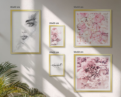 Decorațiune de perete set tablouri Un portret floral despre casă